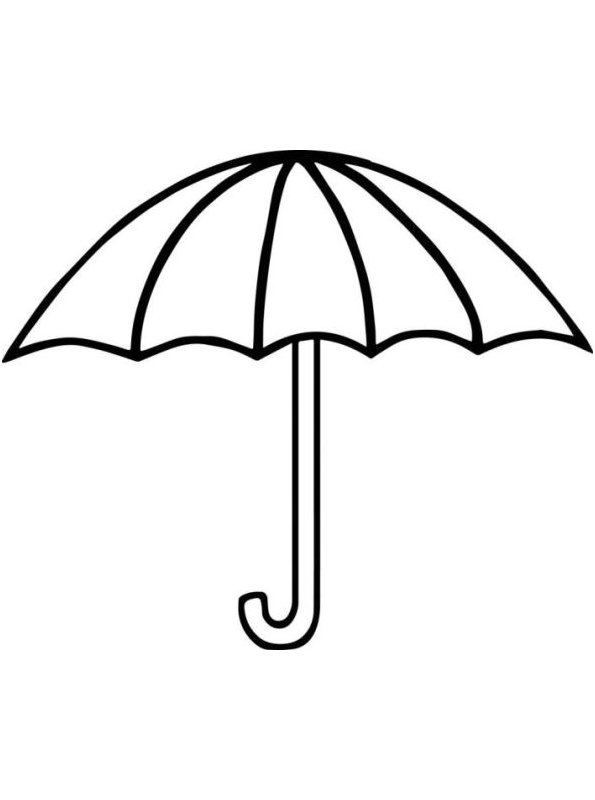 Kids-n-fun.com | Coloring page Umbrella simple umbrella